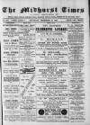 Midhurst and Petworth Observer Saturday 21 December 1889 Page 1