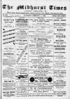 Midhurst and Petworth Observer Saturday 04 February 1893 Page 1