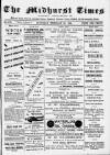 Midhurst and Petworth Observer Saturday 25 February 1893 Page 1