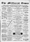 Midhurst and Petworth Observer Saturday 04 November 1893 Page 1