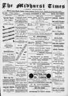 Midhurst and Petworth Observer Saturday 18 November 1893 Page 1