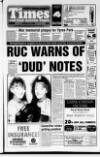 Newtownabbey Times and East Antrim Times Thursday 16 March 1995 Page 1