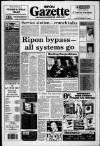 Ripon Gazette Friday 21 February 1992 Page 1