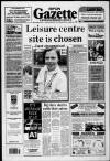 Ripon Gazette Friday 13 March 1992 Page 1