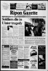 Ripon Gazette Friday 07 April 2000 Page 1