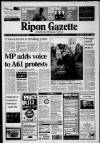Ripon Gazette Friday 27 October 2000 Page 1