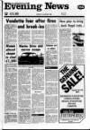Scarborough Evening News Monday 06 January 1986 Page 1