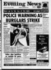 Scarborough Evening News Monday 15 December 1986 Page 1