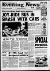 Scarborough Evening News Friday 02 January 1987 Page 1