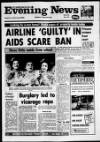 Scarborough Evening News Monday 02 February 1987 Page 1