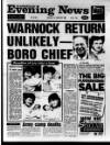 Scarborough Evening News Monday 02 January 1989 Page 1