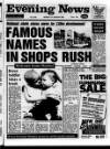 Scarborough Evening News Monday 16 January 1989 Page 1