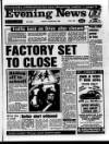 Scarborough Evening News Friday 10 February 1989 Page 1
