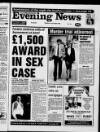 Scarborough Evening News Tuesday 09 October 1990 Page 1