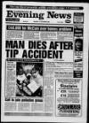 Scarborough Evening News Monday 03 December 1990 Page 1