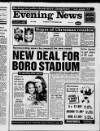 Scarborough Evening News Thursday 13 December 1990 Page 1