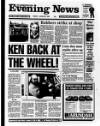 Scarborough Evening News Friday 01 January 1993 Page 1