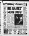 Scarborough Evening News Friday 14 January 1994 Page 1
