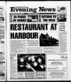Scarborough Evening News Monday 16 October 1995 Page 1