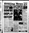 Scarborough Evening News Monday 06 November 1995 Page 1