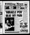 Scarborough Evening News Monday 11 January 1999 Page 1