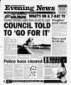 Scarborough Evening News Wednesday 02 August 2000 Page 1