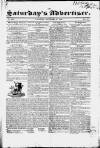 Liverpool Saturday's Advertiser Saturday 27 September 1828 Page 1