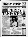 Liverpool Daily Post Saturday 07 November 1981 Page 1