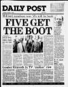 Liverpool Daily Post Tuesday 04 October 1983 Page 1