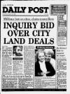 Liverpool Daily Post Wednesday 27 January 1988 Page 1