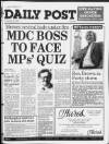 Liverpool Daily Post Friday 27 May 1988 Page 1