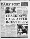 Liverpool Daily Post Wednesday 04 January 1989 Page 1