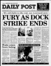 Liverpool Daily Post Wednesday 02 August 1989 Page 1