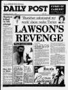 Liverpool Daily Post Wednesday 01 November 1989 Page 1