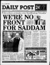 Liverpool Daily Post Wednesday 03 April 1991 Page 1
