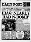 Liverpool Daily Post Saturday 05 October 1991 Page 1