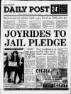 Liverpool Daily Post Thursday 10 October 1991 Page 1