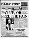 Liverpool Daily Post Tuesday 07 July 1992 Page 1