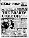 Liverpool Daily Post Wednesday 23 September 1992 Page 1