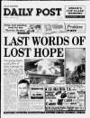 Liverpool Daily Post Tuesday 06 October 1992 Page 1