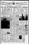 Liverpool Daily Post Saturday 03 September 1960 Page 1