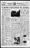 Liverpool Daily Post Saturday 02 September 1961 Page 1