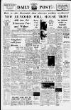 Liverpool Daily Post Wednesday 20 February 1963 Page 1