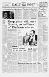 Liverpool Daily Post Wednesday 14 January 1970 Page 1