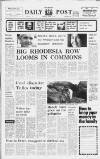 Liverpool Daily Post Wednesday 19 January 1972 Page 1