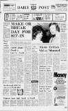 Liverpool Daily Post Friday 28 January 1972 Page 1