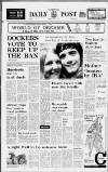 Liverpool Daily Post Monday 10 April 1972 Page 1