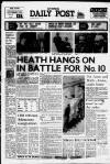 Liverpool Daily Post Saturday 02 March 1974 Page 1