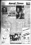 Ascot Times Thursday 08 October 1987 Page 1