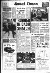 Ascot Times Thursday 12 November 1987 Page 1